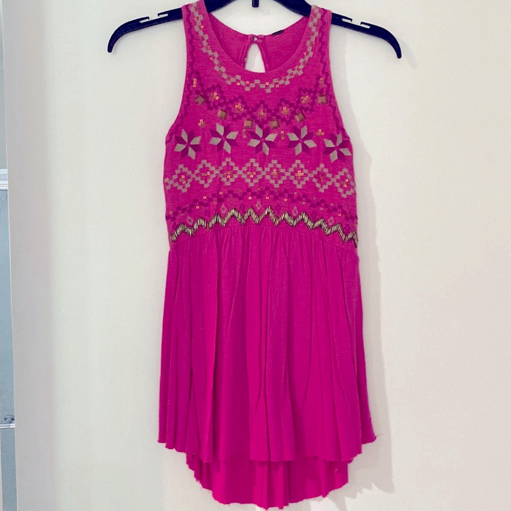 Free People Beaded Top